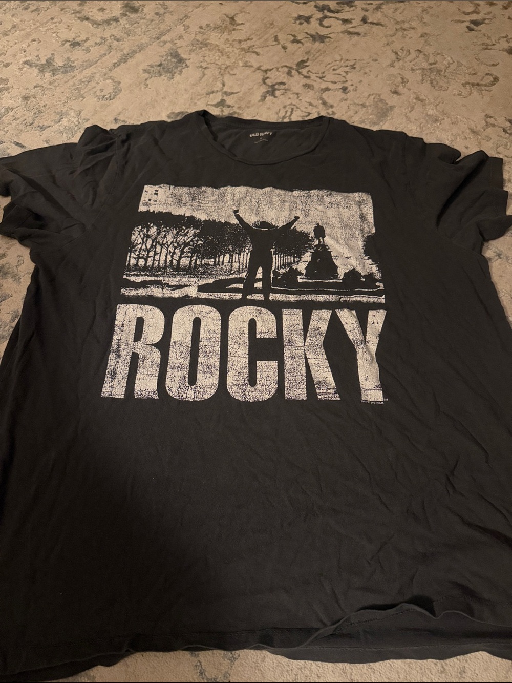 Old Navy Black Rocky Graphic Tee